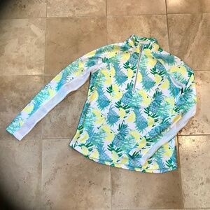 Pebble Beach,  XS colorful long sleeve golf top